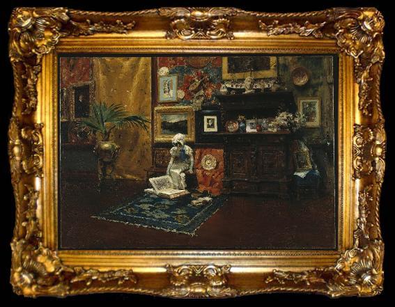 framed  William Merrit Chase Studio Interior, ta009-2